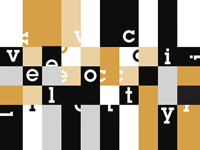 Velocity design grid poster type typography