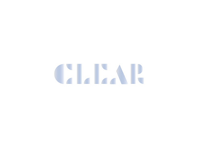 CLEAR ar augmented reality brand custom design identity logo type typography virtual reality vr word mark