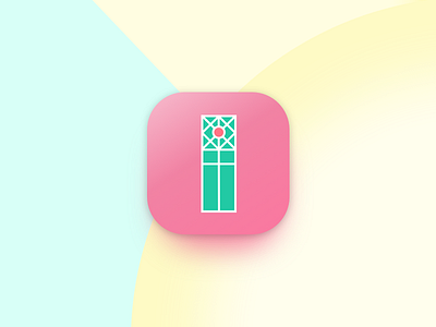 Chalk Trails Icon app brand colorful design icon identity logo park pink product design trademark ux