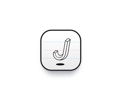 Gravity Journal app brand design gravity icon identity j journal logo shapes typography