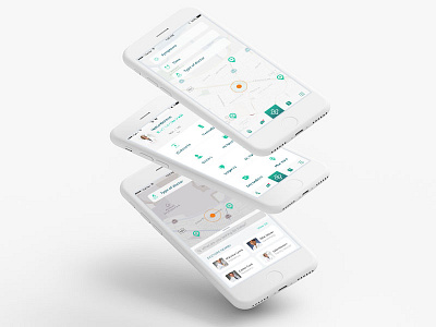 Healthlynked app design doctors health interface minimal ui user experience ux