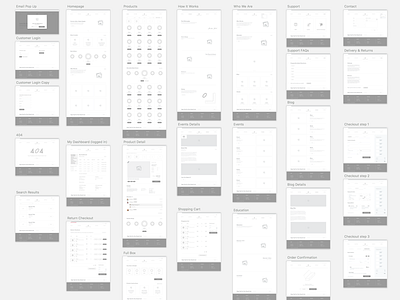 Jordan Jack Website Wireframes