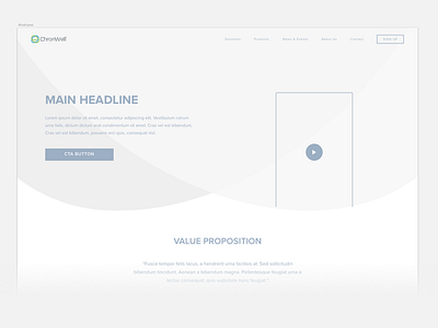Chronwell Wireframes