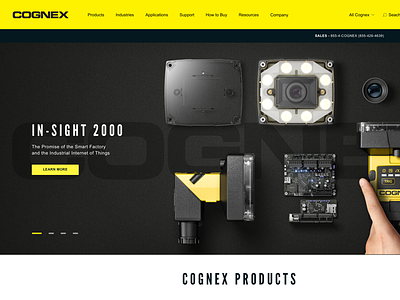 Cognex Website Concept camera cognex concept desktop hardware interface product product design technology ui ux website