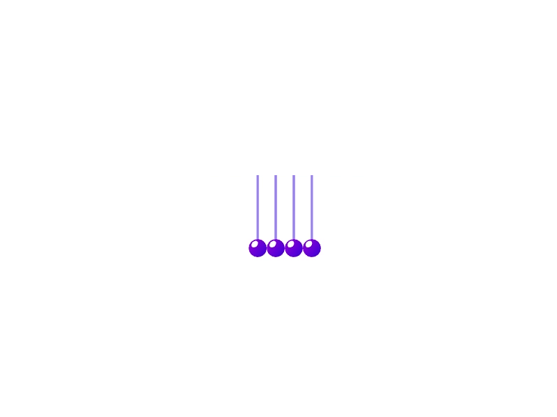 Newton Balls Loop animation balls endless lightwell loading loop microinteraction motion newton trigger