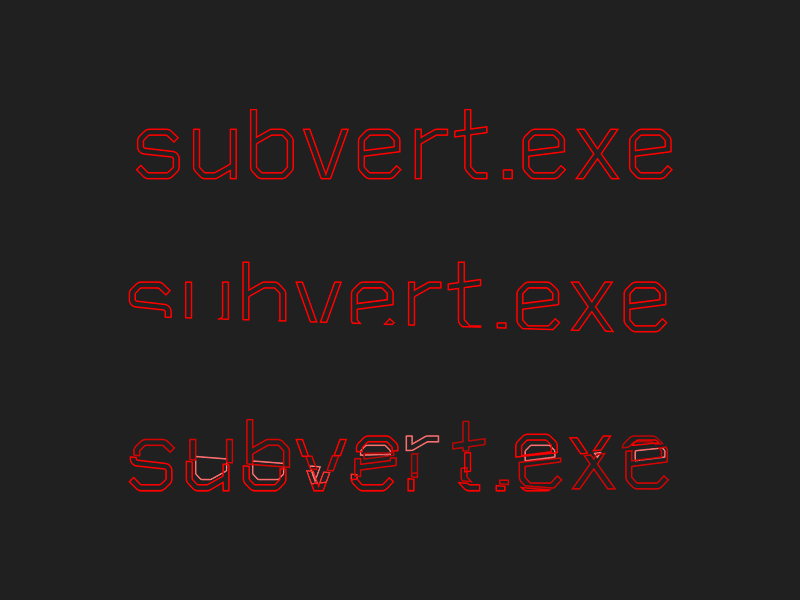Subvert.exe cut exe icon logotype subvert trump usa