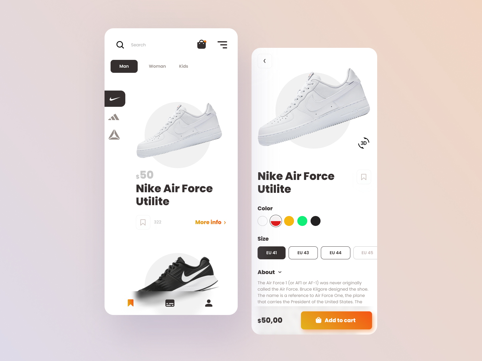 Sneakers Shop App by M.Kosachev on Dribbble