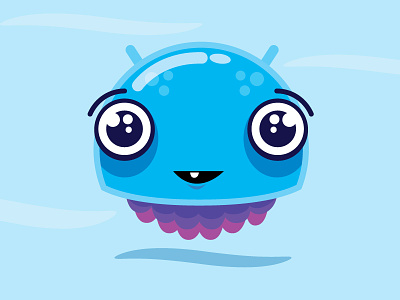 Squid character character design illustration vector