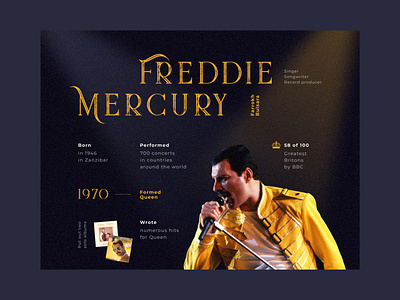 Freddie Mercury poster design