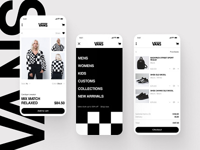 Vans store app concept