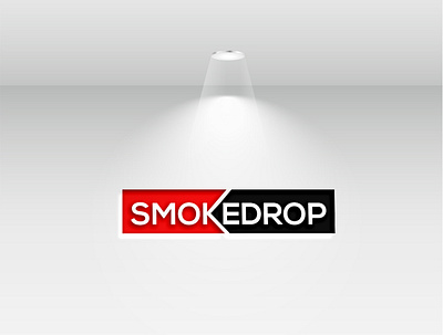 Smoke Drop Logo logodesign mordan logo professional logo simple logo typography design typography logo