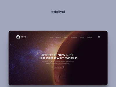 Daily UI, Landing page