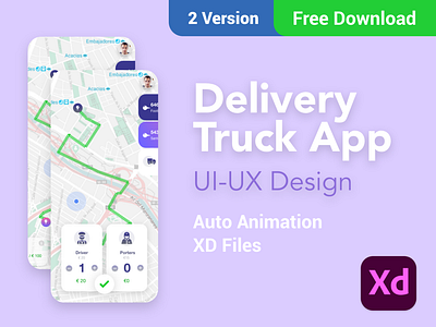 Delivery  Truck App- Free Xd Download