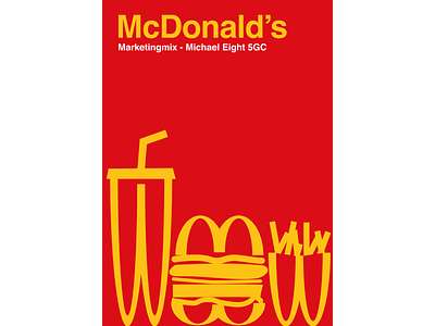 McDonald's marketingmix art book cover flat graphic design illustration indesign typography