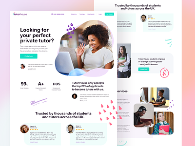 Tutor Website Designs Themes Templates And Downloadable Graphic Elements On Dribbble