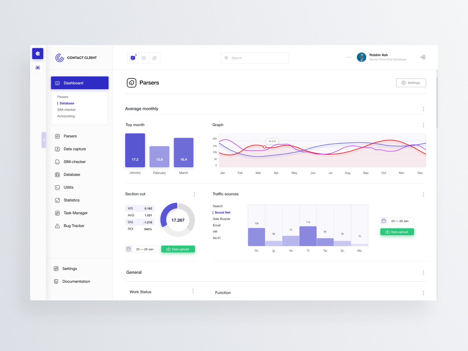 Custom CRM by Kirill Che on Dribbble