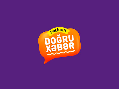 Fəlidən Doğru Xəbər TV Show Logo branding design graphic design logo vector