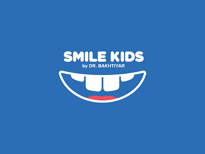 Smile Kids by Dr. Bakhtiyar Logo branding dentistry design doctor graphic design hospital logo vector