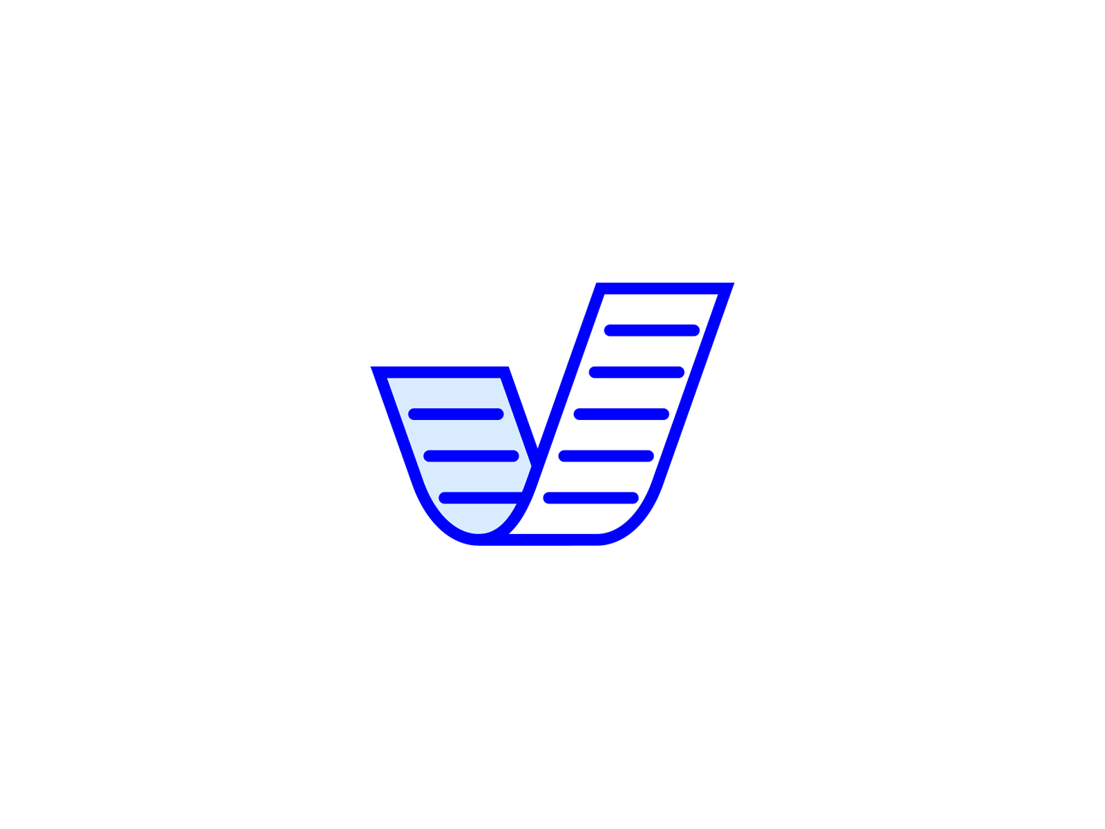 VeryBriefly Logo ver. 03 branding design graphic design logo paper paper plane vector
