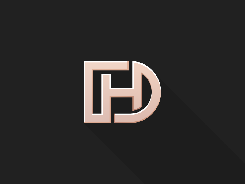 DH monogram by Mohamed Achraf on Dribbble