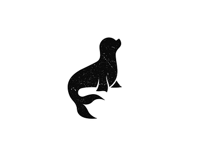 Seal animal black logo mark seal