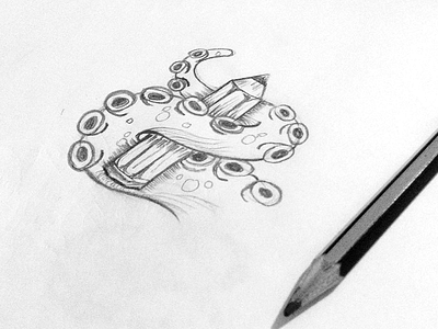 Octopen Sketch deep learning octopus pencil