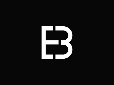 E3B black eb eb3 logo mark monogram white