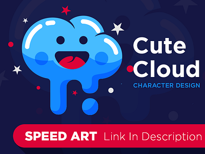 Cute Cloud character cloud cute speedart tutorial