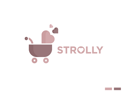 Strolly baby babysitter dream heart love sleep stroller