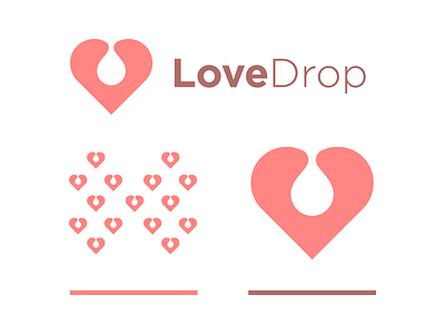 Love Drop cute drop heart like love nice pink