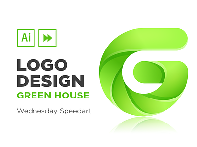 Green House green house leaf logo speedart video