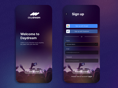 #DailyUI - Day 01 - Sign Up Screen app app design design graphic design materialdesign mobileapp ui ui design uidesign uiux ux ux design uxdesign