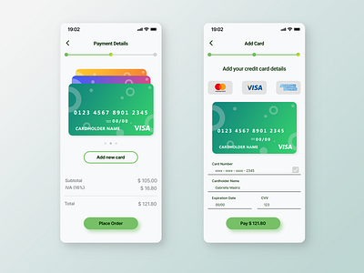 #DailyUI - Day 002, Credit Card Checkout app app design dailyui design figma mobileapp ui ui design ux ux design