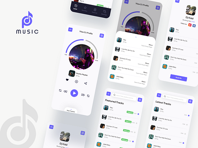 Music App app app design graphic design illustration ui