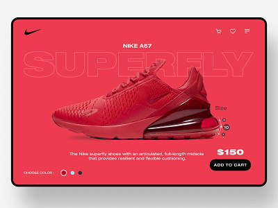 Nike store Product page design ecommerce figma minimal nike product page shoe ui ui ux ux web web design website