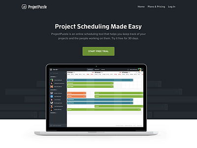 ProjectPuzzle Landing Page