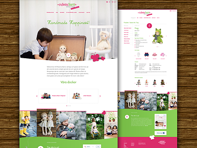 Rubens Barn dolls futura green pink products proxima nova wood