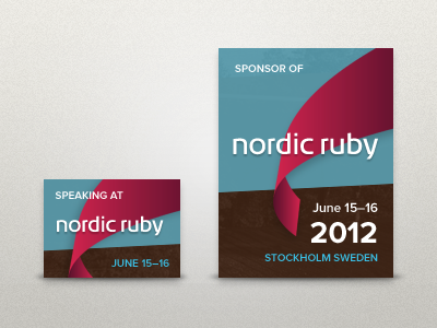 Nordic Ruby Badges badges banners conference rails ruby