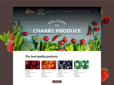 Charry Produce website redesign