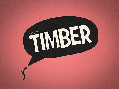 We Are Timber concept graphic design logo design