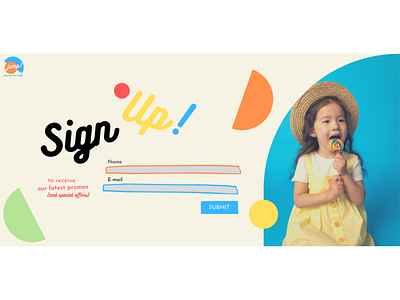 Signup Page (Web) #DailyUI 1 branding design logo web