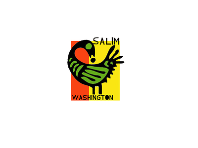 Logo for musician Salim Washington african art design logo musician