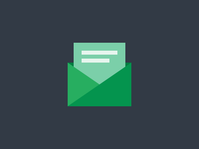 Flat mail icon