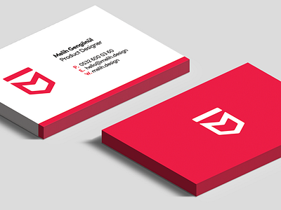 Melih Design (Business Card) business card design id card melih red