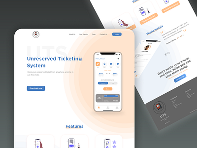 UTS - Unreserved Ticketing System app design illustration typography ui uiux userexperience ux design uxdesign uxresearch vector