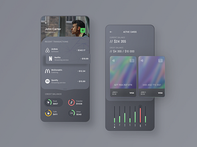 Bank Wallet App design