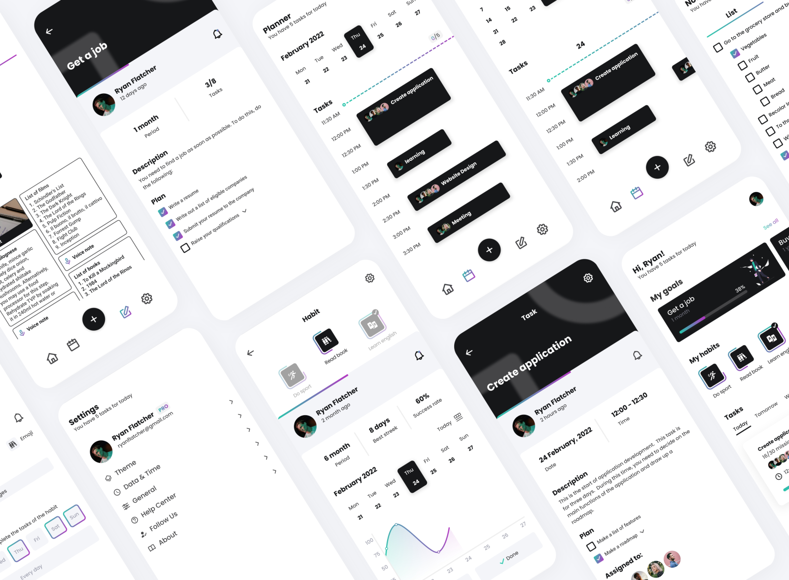 Task Management App - UPTODO by Alexander Kart on Dribbble