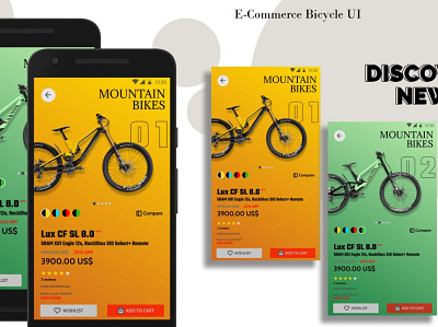 E-Commerce Bicycle UI design ecommerce figma ui userinteraction