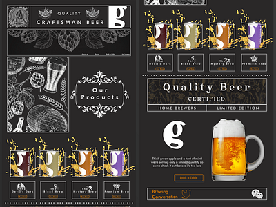 Brewin beer brewing design ecommerce landing page ui uidesign uiux web design webdesign website