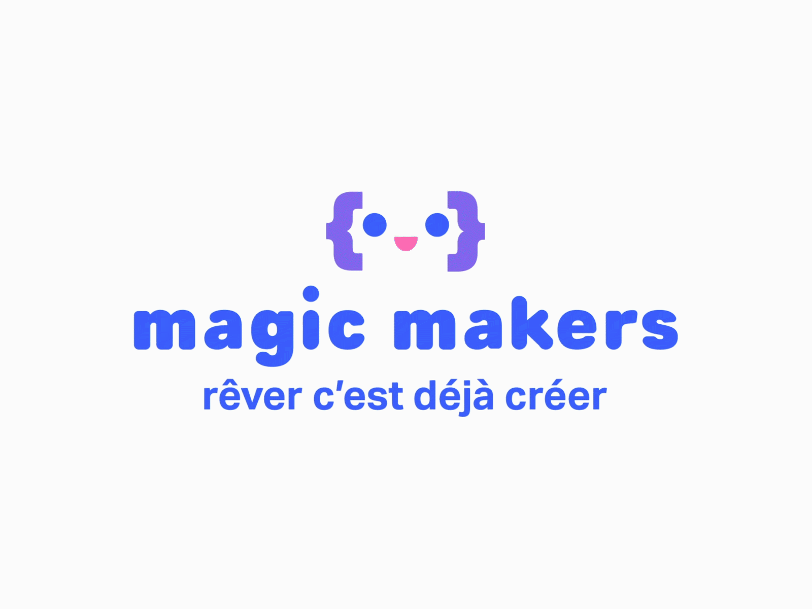magic makers blue brand code school emoji illustrator kids logodesign logotype